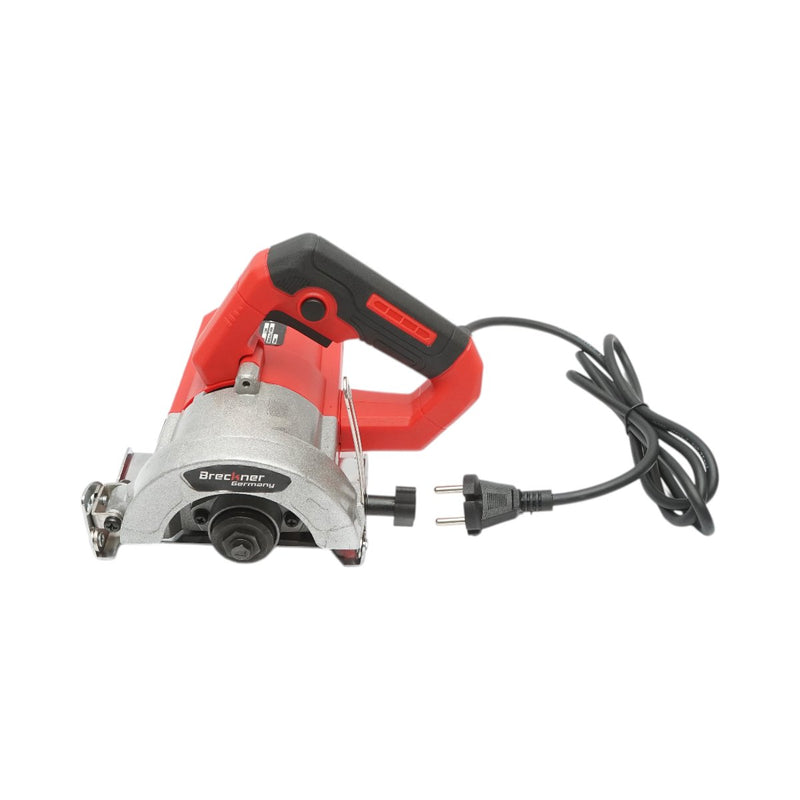 Sega circolare per il taglio di piastrelle in ceramica, gres e maiolica, 1050 W, 220 V, disco da 110 mm, taglio inclinabile da 0° a 45°, velocità 12.800 giri/min. Breckner Germany