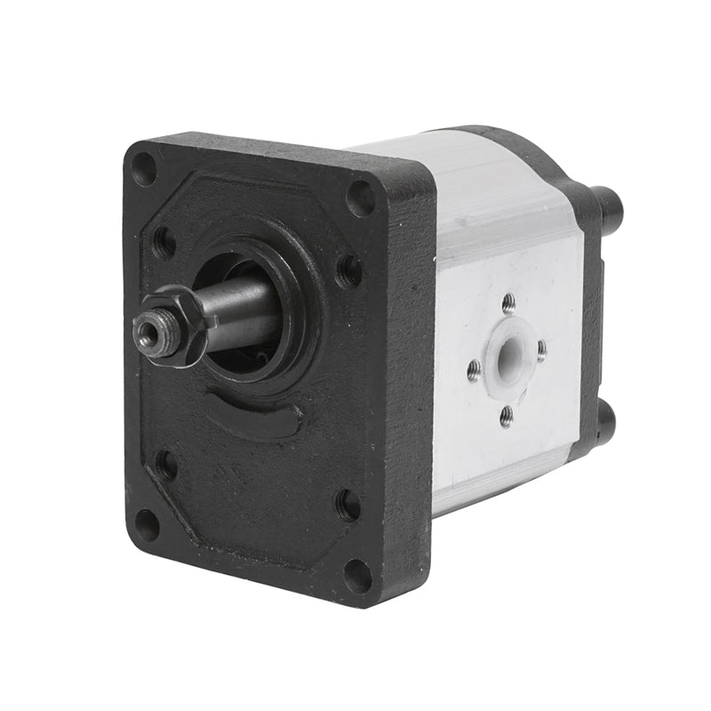 Pompa idraulica 15 cm³/giro, rotazione destrorsa, compatibile con trattori Fiat, New Holland e UTB. Riferimenti OEM: 5129486, 5169039, 5179728