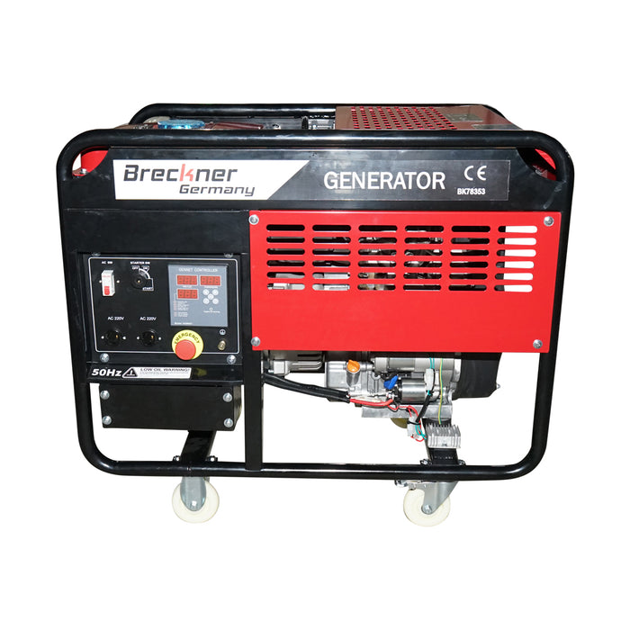 Generatore elettrico diesel 220V 9KW 50Hz, avviamento elettrico e AVR Breckner Germany