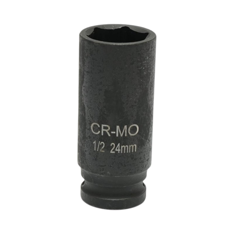 Bussola a impatto lunga 24 mm, lunghezza 78 mm, attacco quadro da 1/2", Cr-Mo Breckner Germany