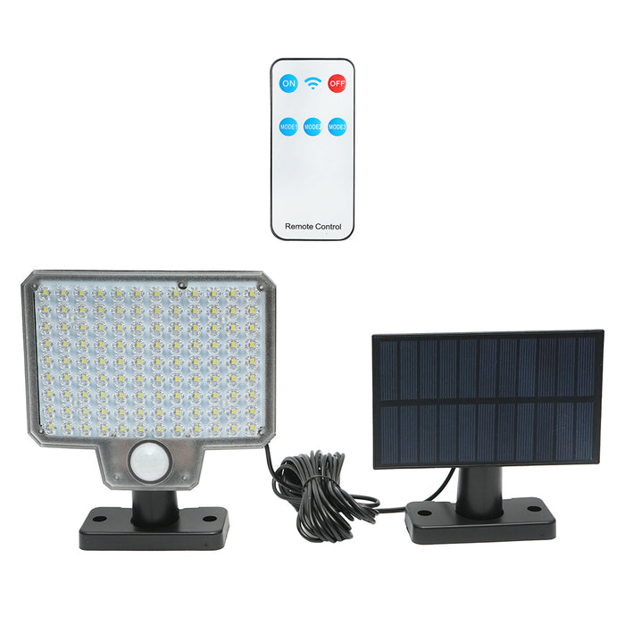 Lampada LED da 8W con pannello solare telecomandato e batteria da 2000mAh, IP65