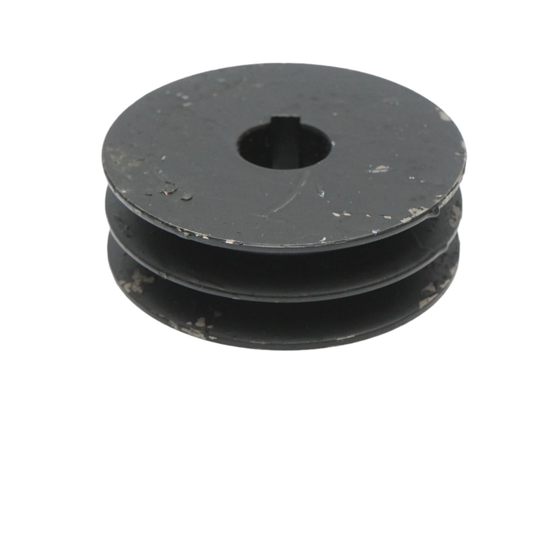 Puleggia a due gole, 97x32 mm, per albero da 24 mm con chiavetta