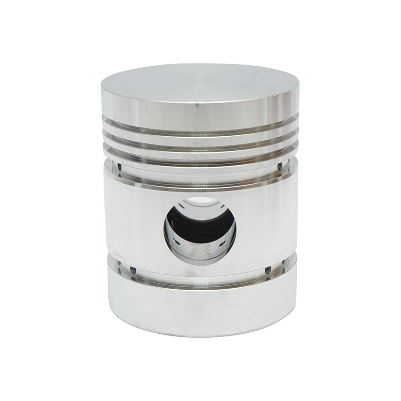 Pistone motore con spinotto e anelli di sicurezza per Massey Ferguson, Landini, Volvo e Perkins.  Codici OEM: 734460M91, 81512, 81566, 92506, HCM81512, S40403, 031354322, 122666, 31354322, 59155, 630079, 71011818, VPB2020.