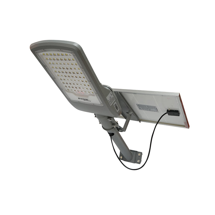 Lampada stradale a LED 200W, IP65, 6500K con pannello solare e batteria 36Ah con attacco a palo