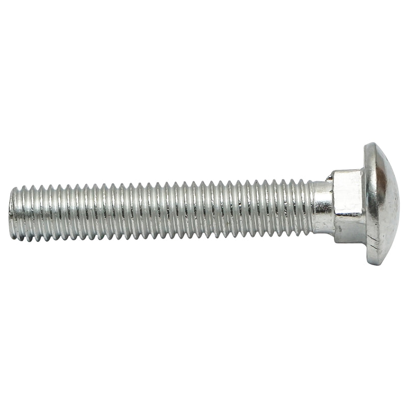 Set di 50 bulloni a testa tonda con quadro sottotesta (tipo aratro) zincati DIN 603 M10x60 mm