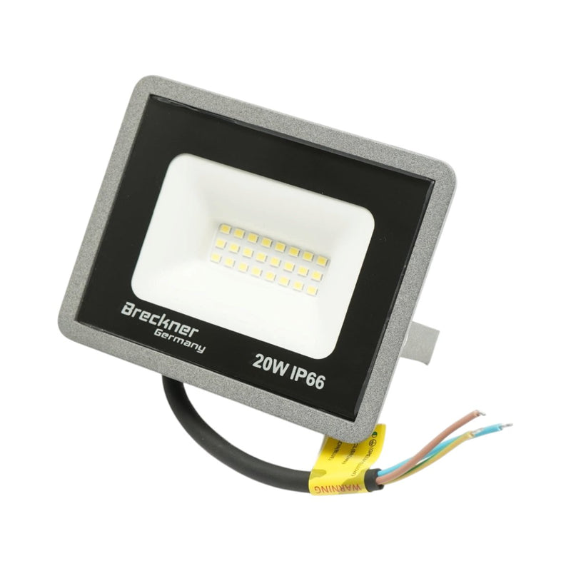 Proiettore LED 20W, 100-265V, 6500K, 2000lm, fascio largo, 115x90x25mm, IP66 Breckner Germany