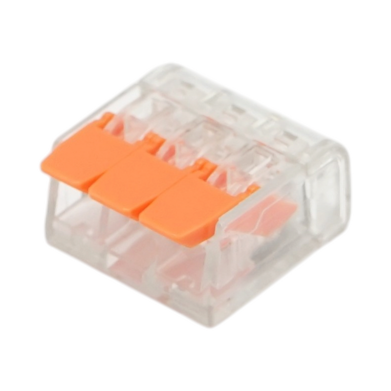 Connettore rapido per cavi elettrici 3 poli, 0,14-4 mm², 32 A, 450 V Longroad