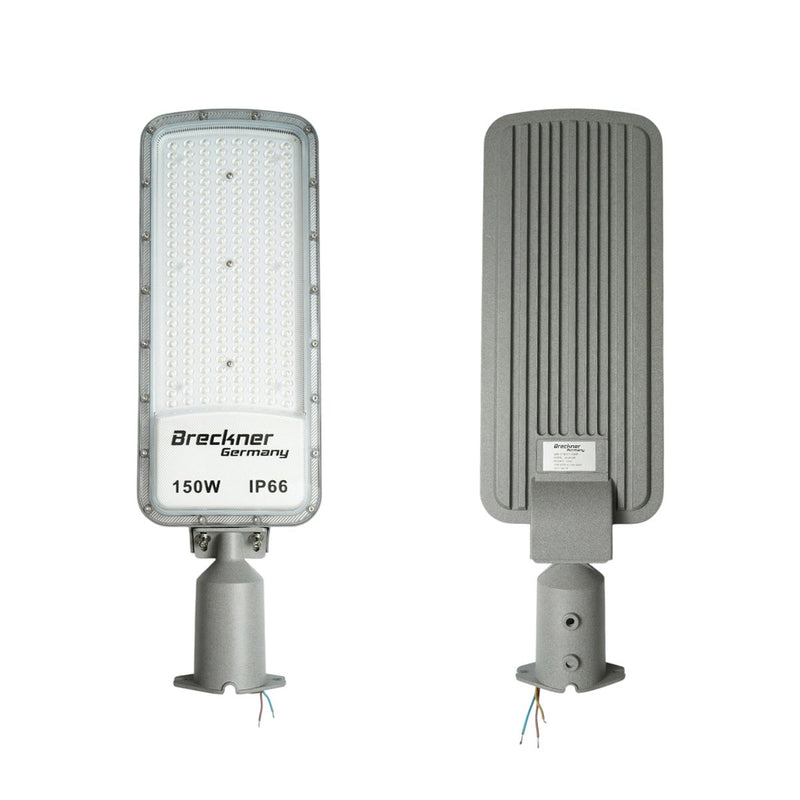 Lampione stradale LED da 150 W, 100-265 V, 6500 K, 16500 lm, montaggio su palo, 535x170x25 mm, IP66 Breckner Germany