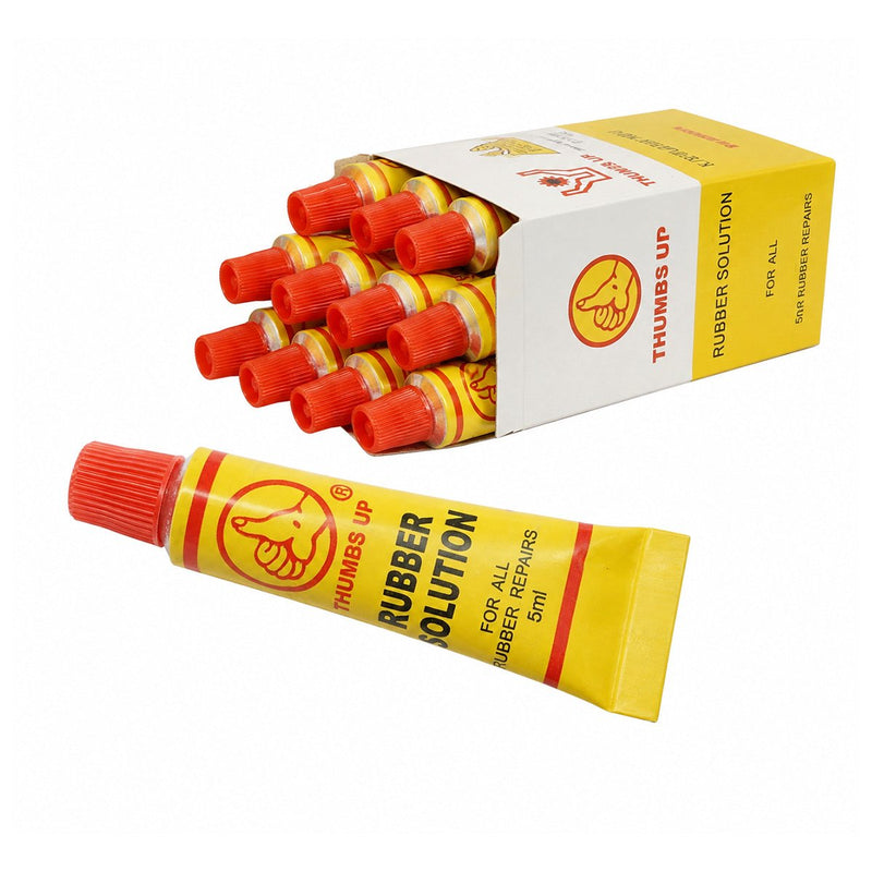 Tubetto di adesivo per vulcanizzazione a freddo, per la riparazione di pneumatici e camere d'aria, 5 ml, 12 pezzi/confezione