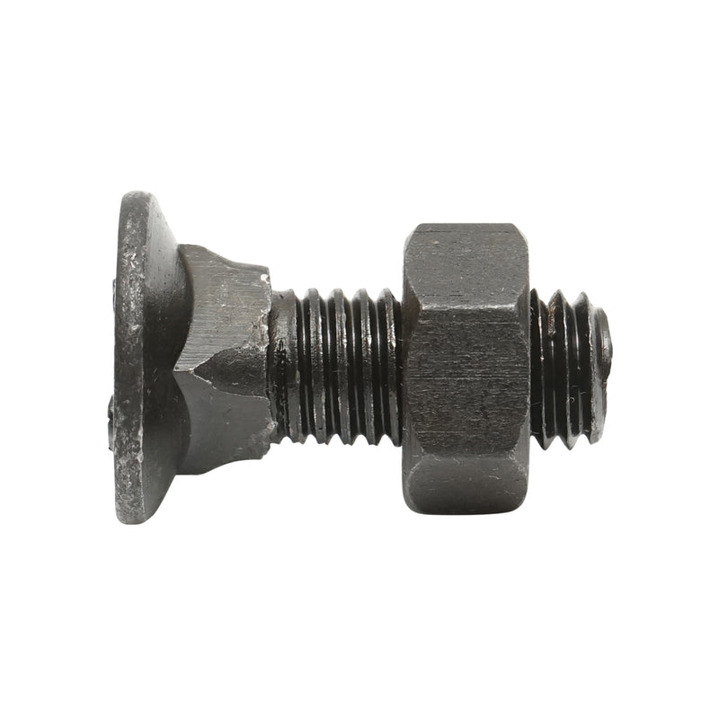Bullone a testa svasata M12x35 e dado, con sottotesta quadro da 12 mm