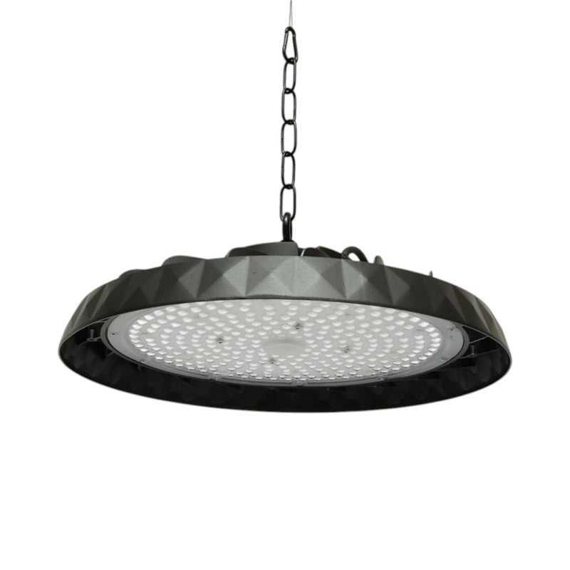 Lampada industriale LED UFO High-Bay 200W, 100-265V, 6500K, 40000lm per capannoni e magazzini, 375x50mm, IP65 Breckner Germany