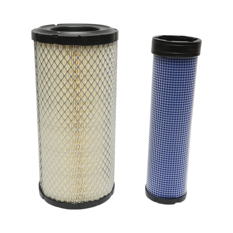 Filtro aria interno/esterno Case IH, Claas, Deutz-Fahr, John Deere, JCB, Caterpillar, Kubota 362x165x90mm Codice OEM W950341011, W950341021, 47137832, 6190627M1, 76094056, 85400729, 0003188260