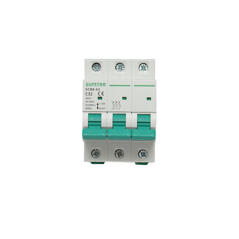 Interruttore automatico Suntree 3P, 32A, 400VAC