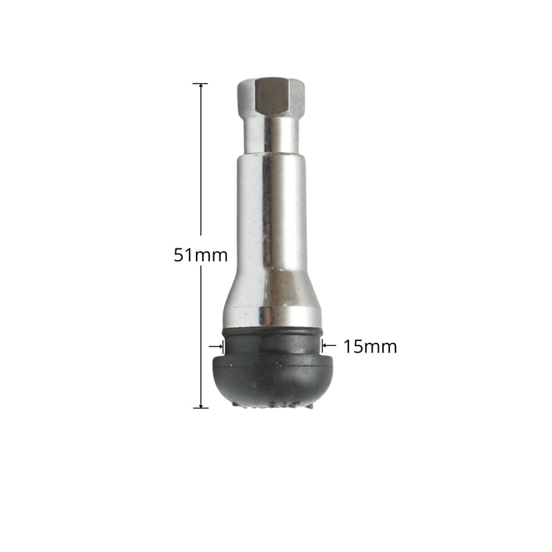 Valvola cromata tubeless da 51 mm per cerchi auto TR414AC