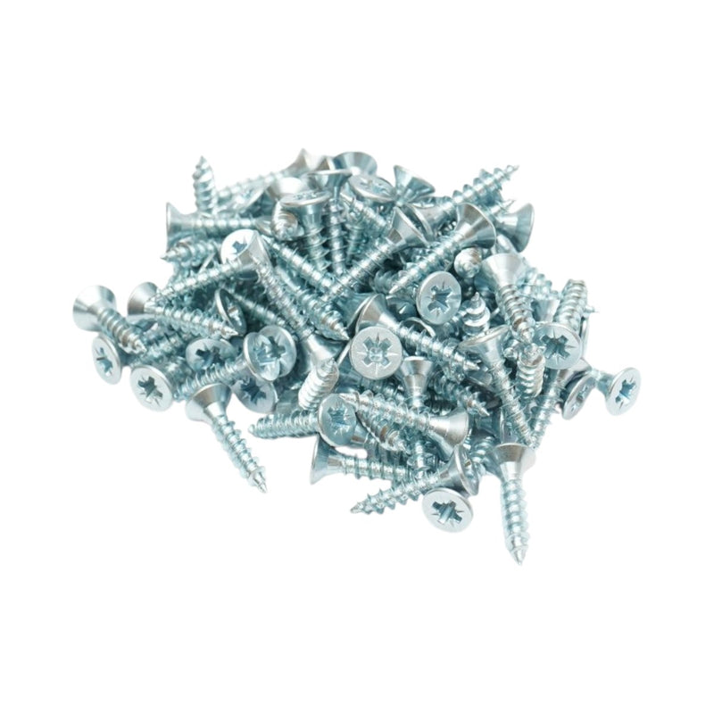 Vite autofilettante per legno 4x20 mm, testa svasata PZ2, acciaio zincato, 1000 pz/scatola