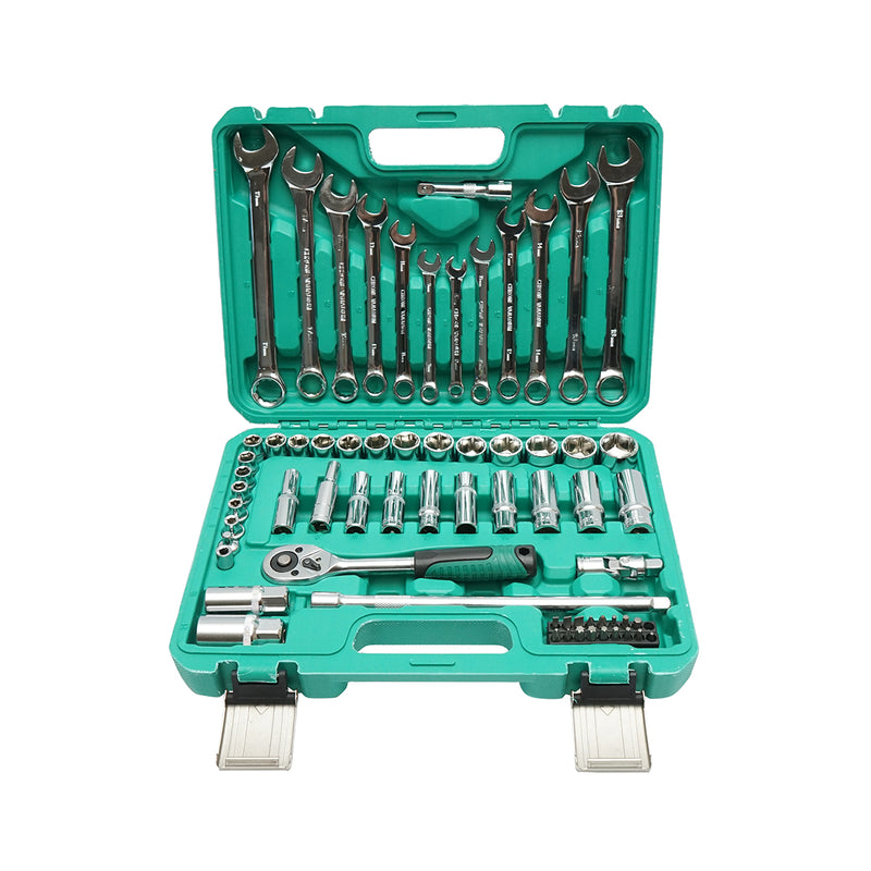 Set di chiavi combinate, a bussola, a forchetta, torx, cricchetto, 69 pezzi Breckner Germany