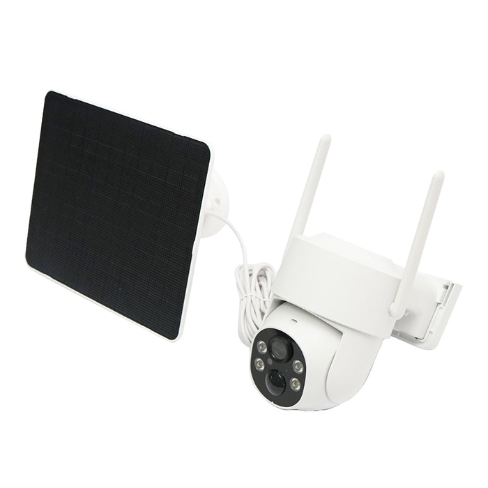 Telecamera di videosorveglianza 4MP, WIFI 4G rotante con pannello solare 5W, PTZ, 1080P, UBOX