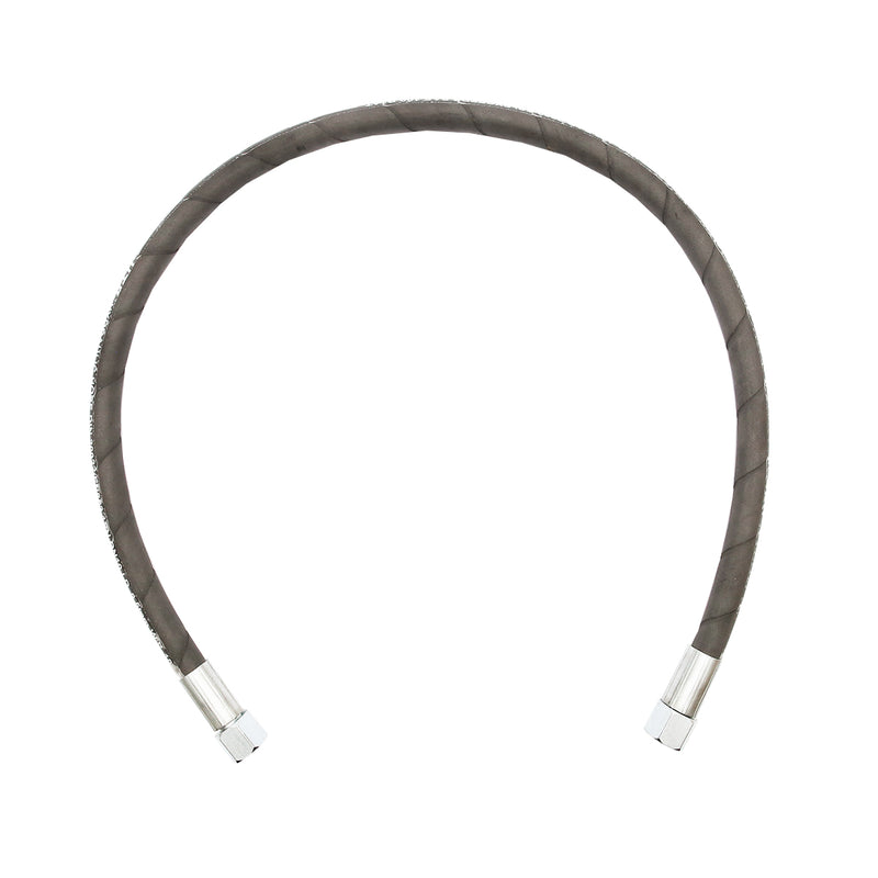 Tubo flessibile alta pressione 2SN DN10 raccordato con estremità fissate idraulicamente – L = 1000 mm (riduzione M20×20).