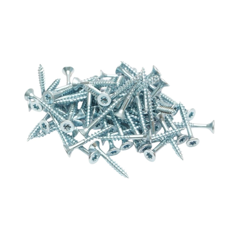 Vite autofilettante per legno 4x30 mm, testa svasata Torx TX20, acciaio zincato, 1000 pz/scatola