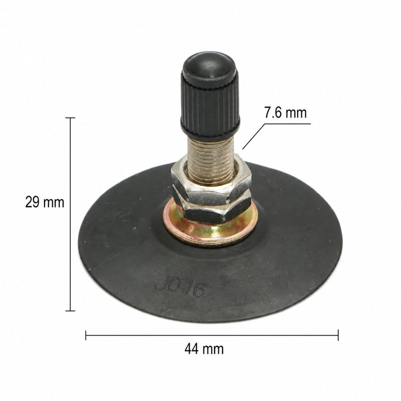 Valvola per camera d'aria TR4 con base larga da 44 mm
