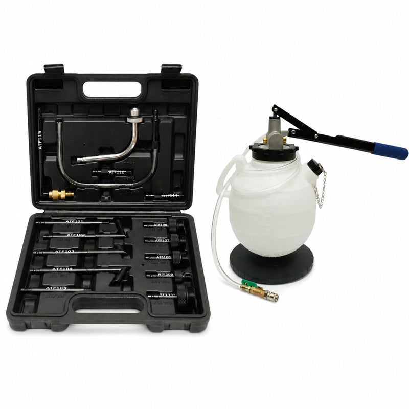 Pompa manuale da 7,5 L per cambio olio trasmissione ATF – Set da 20 pezzi Breckner Germany