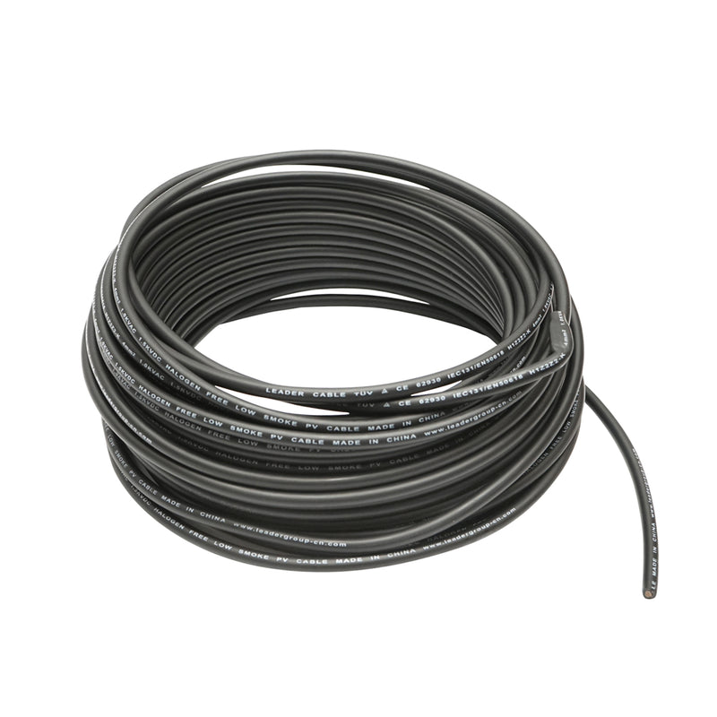 Cavo per pannelli solari Leader H1Z2Z2-K, 4 mm x 20 m, nero, 1,5 kV