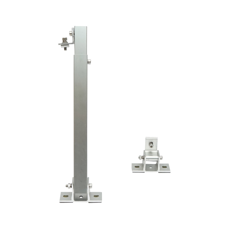 Set di supporti e sistema di montaggio per pannelli solari, inclinazione regolabile (15–35 gradi), Sistema A (20 mm)