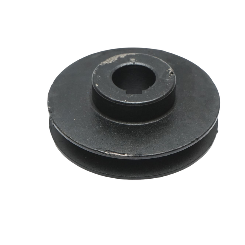 Puleggia a gola singola 97,5x32 mm per albero con chiavetta da 24 mm