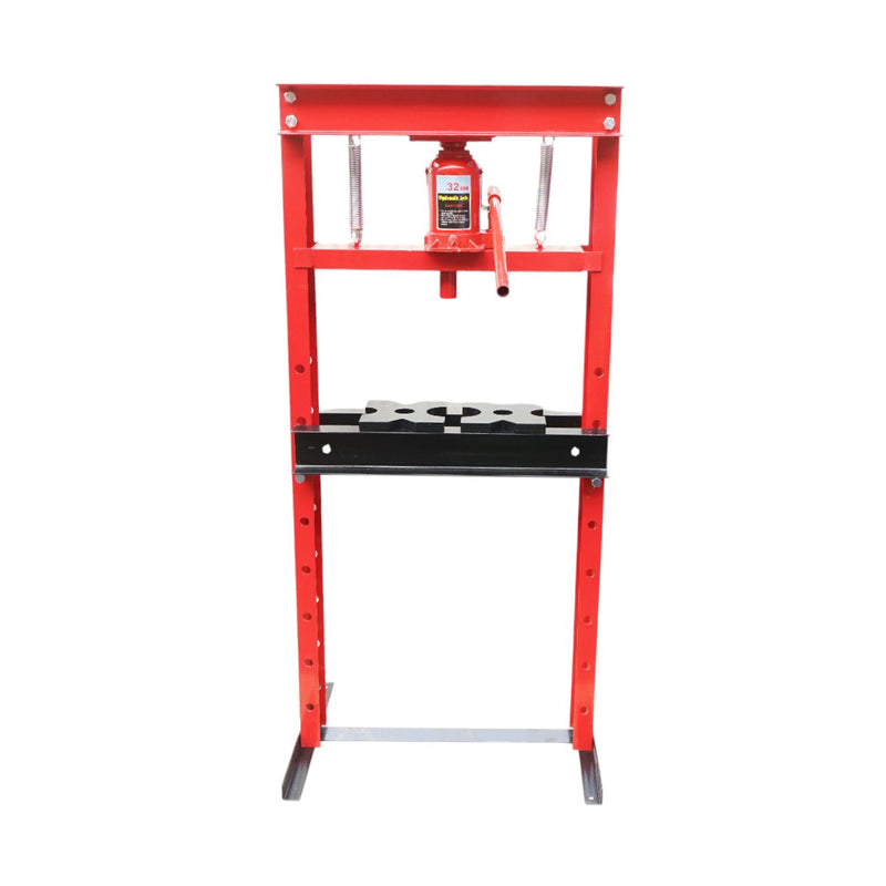 Pressa idraulica 32T, apertura regolabile 50-1050mm, corsa pistone 0-140mm