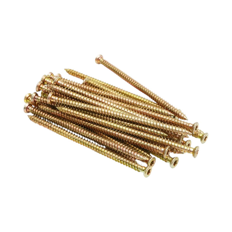 Vite per il fissaggio di serramenti 7,5x132 mm, Torx TX30, acciaio zincato giallo, 100 pz/scatola