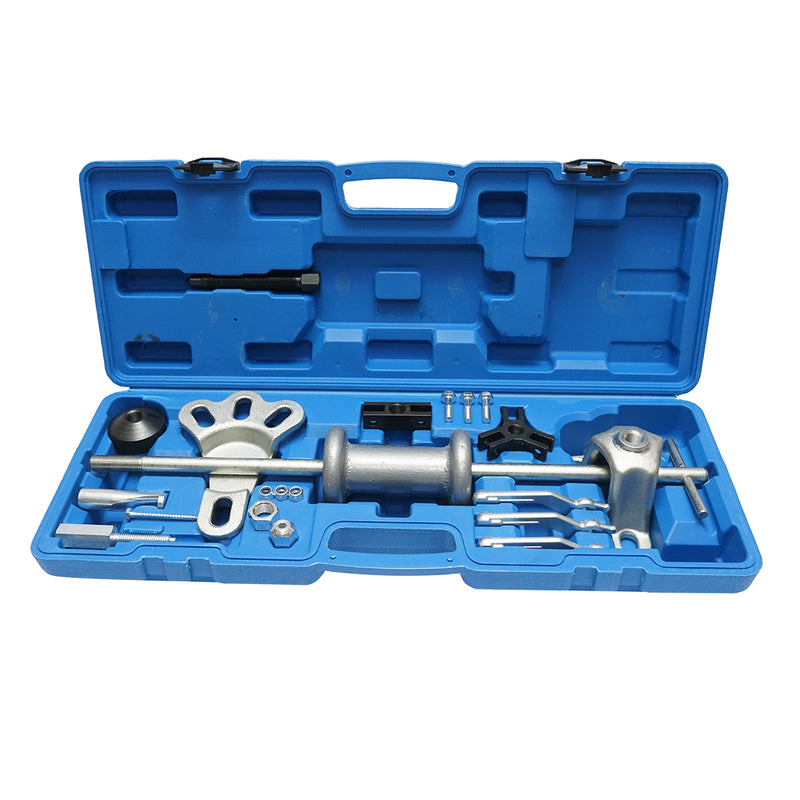 Set estrattore per mozzi e cuscinetti con martello a slitta – 21 pezzi Breckner Germany