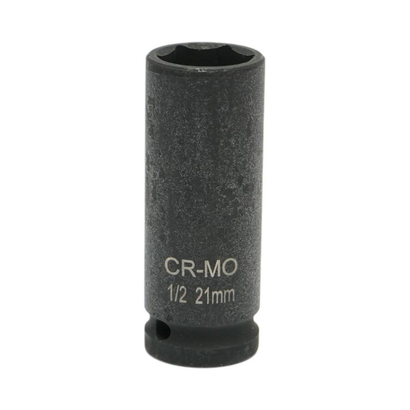 Bussola a impatto lunga 21 mm, lunghezza 78 mm, attacco quadro da 1/2", Cr-Mo Breckner Germany