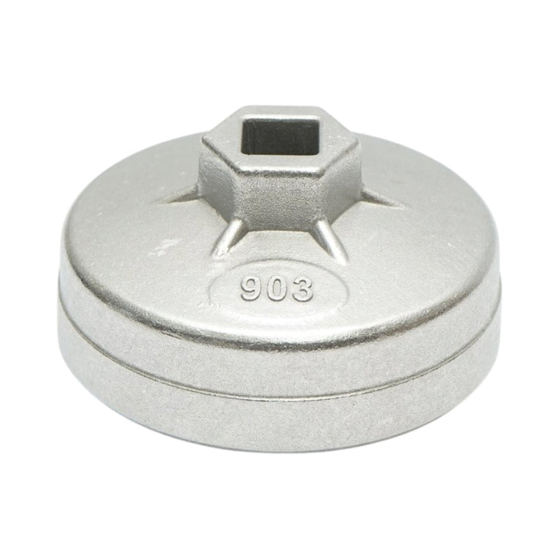 Chiave a tazza per filtri olio, 74 mm x 14 scanalature, attacco da 1/2 pollice Breckner Germany