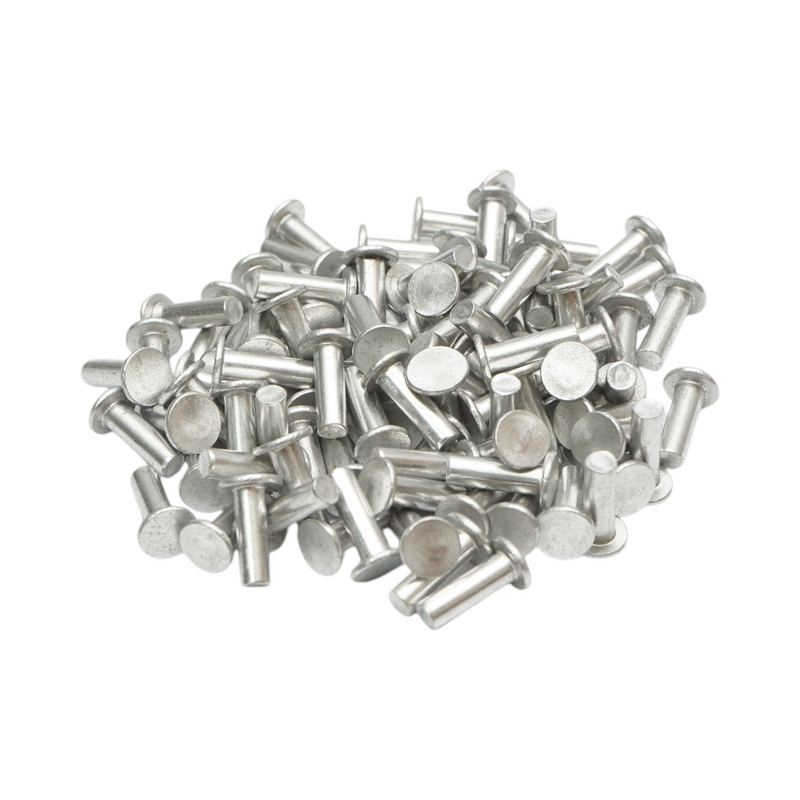 Set di 100 rivetti per pastiglie freno Fiat, New Holland, Massey Ferguson 5x16,5mm codice OEM 850197, MF05-0042