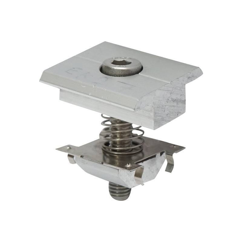 Morsetto centrale per pannelli fotovoltaici (30–40 mm), Sistema B (24 mm) Breckner Germany