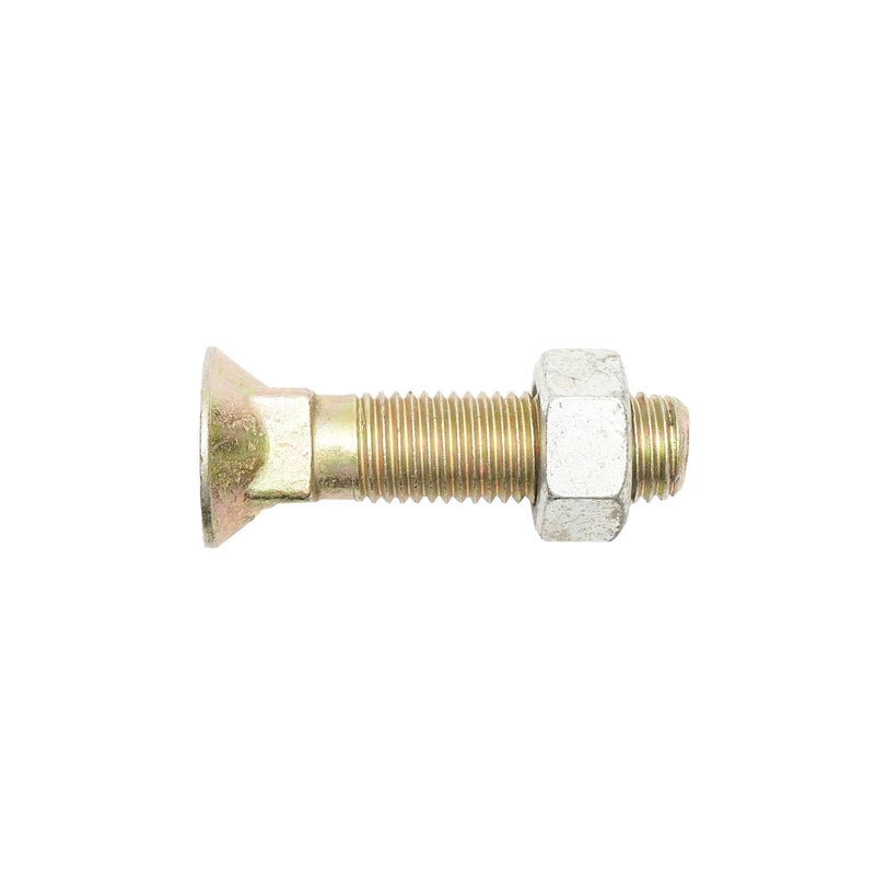 Bullone a testa quadra con dado M20x80 mm