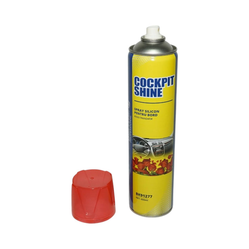 Spray antistatico al silicone per cruscotti, profumazione alla rosa, 650 ml Breckner Germany