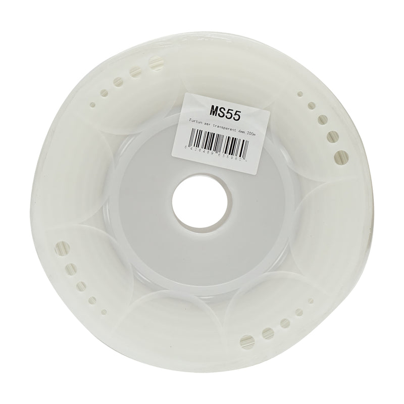 Tubo aria trasparente 200M/Rotolo fi4mm, spessore 2mm