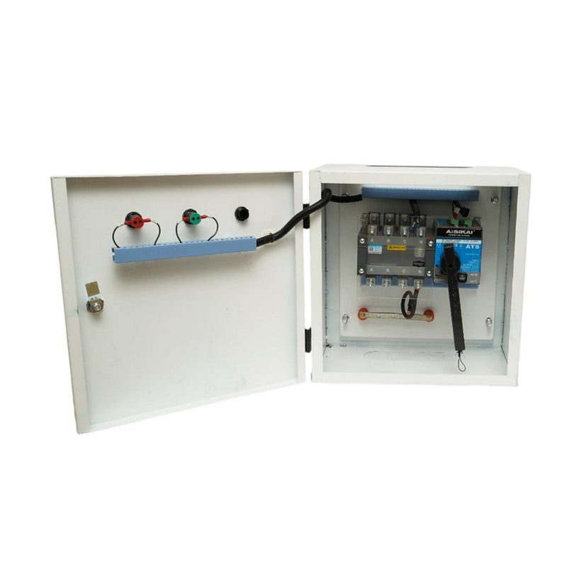 Commutatore di trasferimento automatico (ATS) 125 A, 400 V, 4 poli per generatore elettrico da 110 kVA