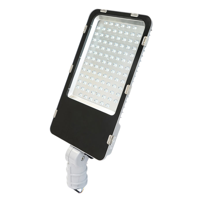 Lampada per illuminazione stradale a LED 100W, 220V, 6500K, con attacco a palo e angolo regolabile