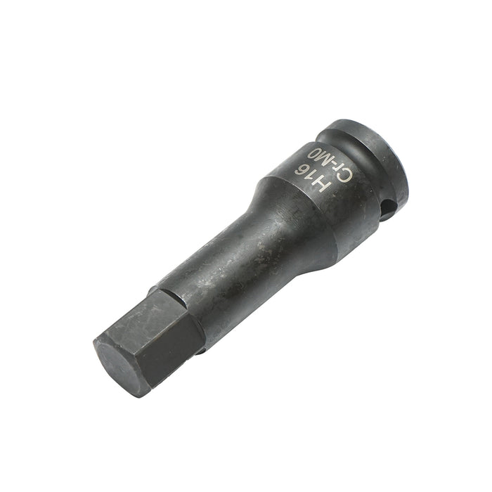 Chiave a bussola a impatto esagonale H16, 78 mm, quadrata 1/2 Cr-Mo
