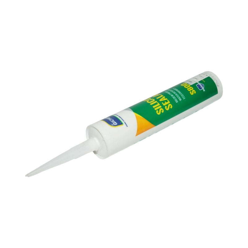 Sigillante siliconico sanitario antimuffa trasparente per bagno e cucina 000S 300 ml