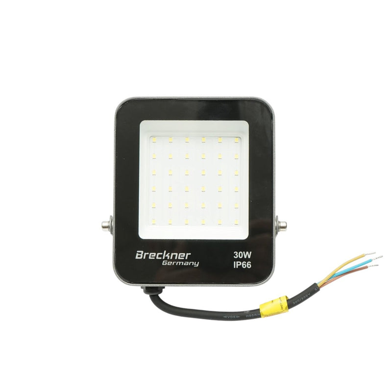 Proiettore LED 30W, 220V, 6500K, 2700lm, fascio largo, 135x115x28mm, IP66 Breckner Germany