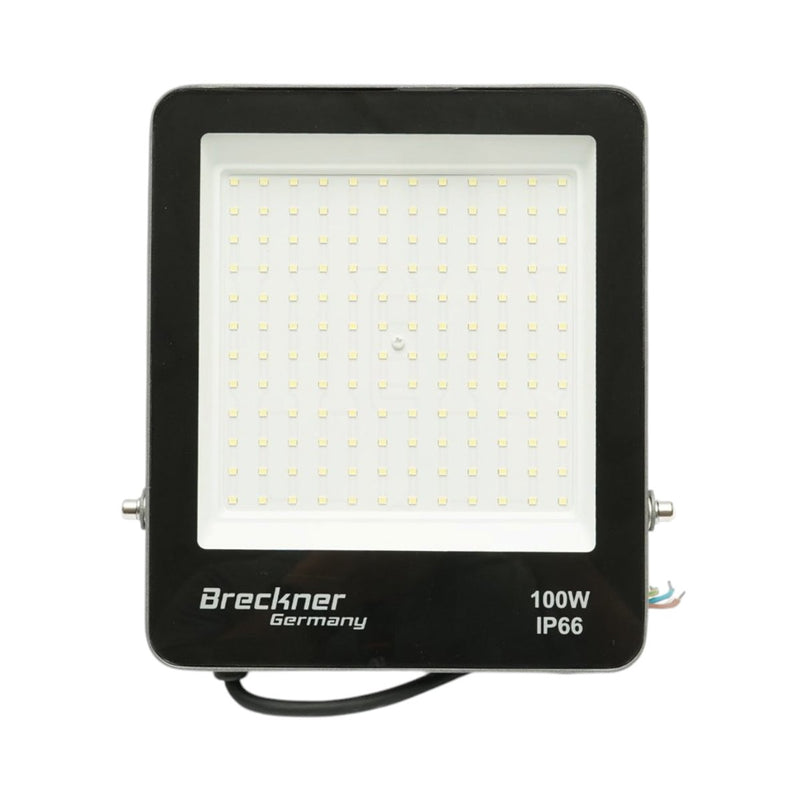 Proiettore LED 100W, 220V, 6500K, 9000lm, fascio largo, 235x200x30mm, IP66 Breckner Germany