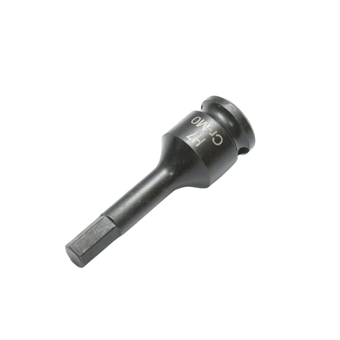 Chiave a bussola a impatto esagonale H7, 60 mm, quadrata 3/8 Cr-Mo