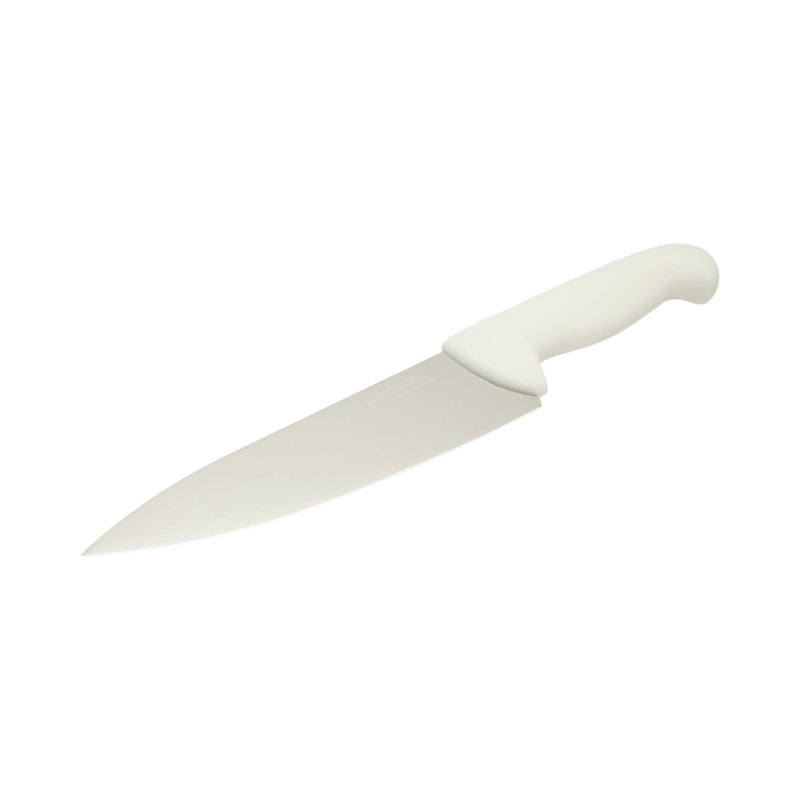 Coltello da chef professionale da 20 cm, lama in acciaio 5Cr15MoV, manico in PP bianco Breckner Germany