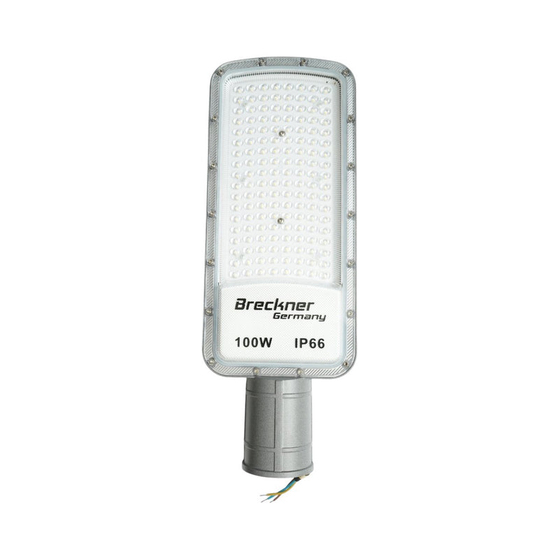Lampione stradale LED da 100 W, 100-265 V, 6500 K, 11000 lm, montaggio su palo, 420x155x25 mm, IP66 Breckner Germany