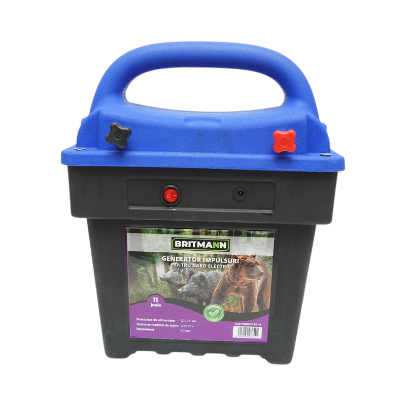 Elettrificatore per recinti elettrici Britmann 12V, 11 Joule, 120 km