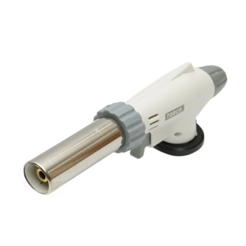 Testina per cannello a gas Master Torch, rotazione a 360 gradi, accensione piezoelettrica, fiamma regolabile fino a 1300°C.