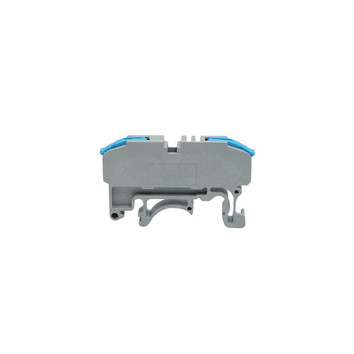 Connettore rapido per guida DIN 32A 450V, 2 poli 0,08-4mm, blu Leader